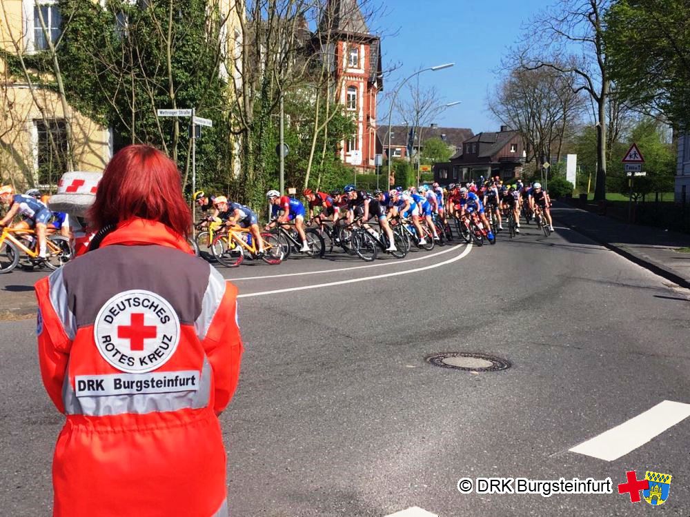 Sanitätsdienst beim Radrennen "Rund um Steinfurt"