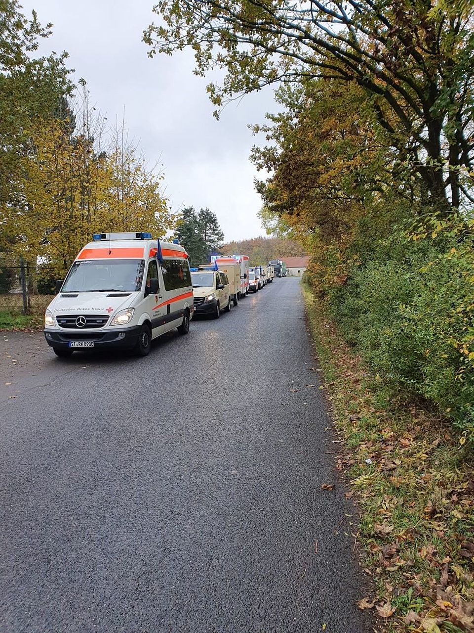 Sammelraum der Einsatzeinheit in Rheine