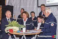 Werner Kersken (l.) erhielt die Ehrennadel für  60jährige DRK-Mitgliedschaft. Annette Wolters (stellv. Vorsitzende), Ingrid Steinfeld (Geschäftsführerin) und Ulrich Hoyer (Vorsitzender) gratulierten.